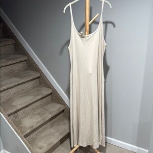 Old Navy Cream Maxi Dress